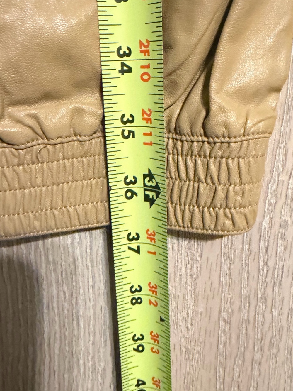 Stella Luce Camel Faux Leather Jogger Pants Size Small - Picture 13 of 16